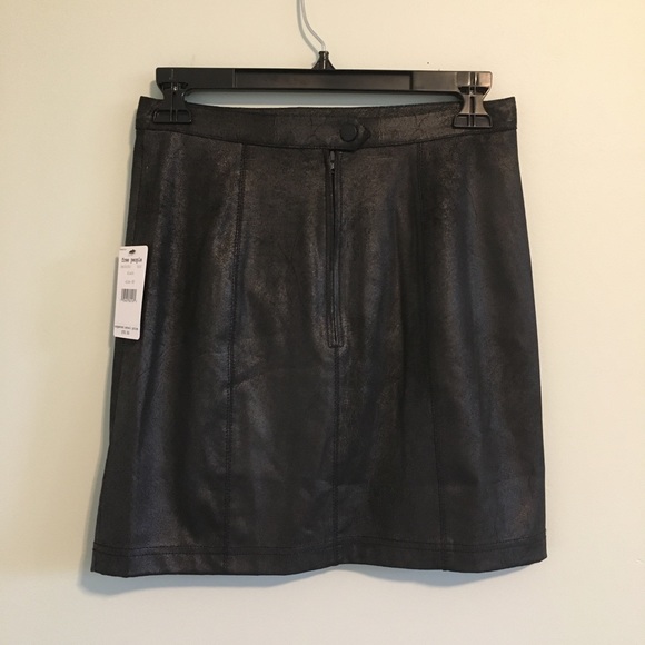 Free People Rumi Ruched Mini Skirt Black XS NWT - Picture 4 of 6